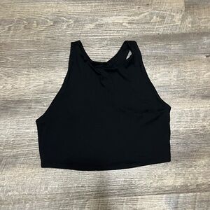 Maurices black racerback bra crop top large